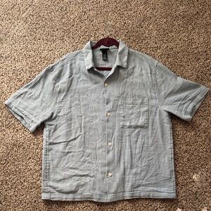 H&M Gray Casual Button Down Shirt